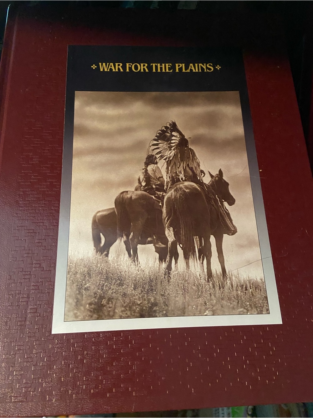 Vintage Time Life Native American Indian War for the Plains Coffee Table Book hc